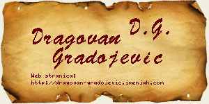 Dragovan Gradojević vizit kartica